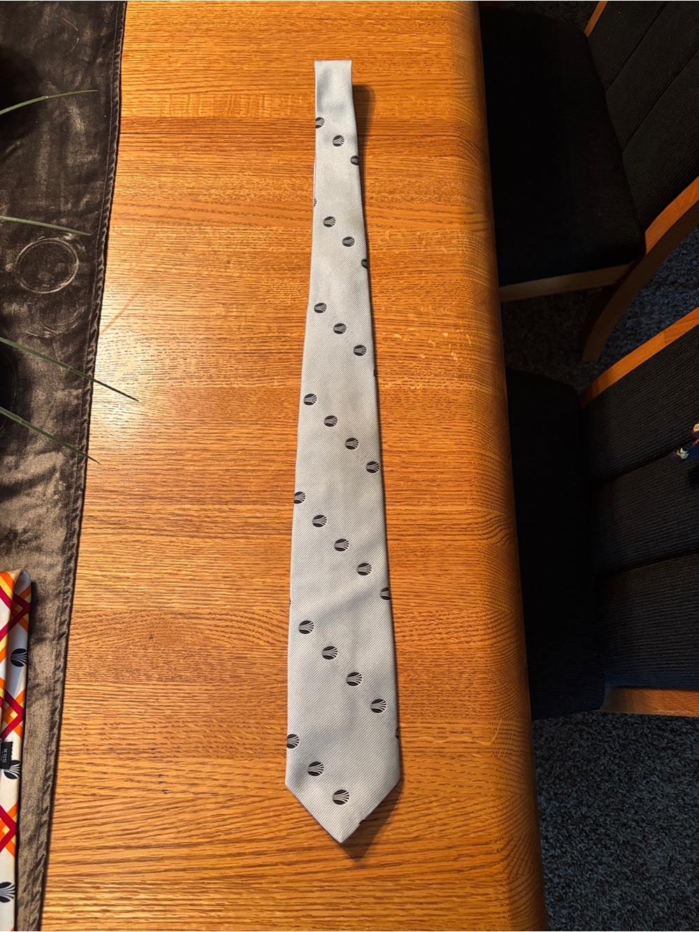 Gray Silk 1968 Continental Airlines Tie